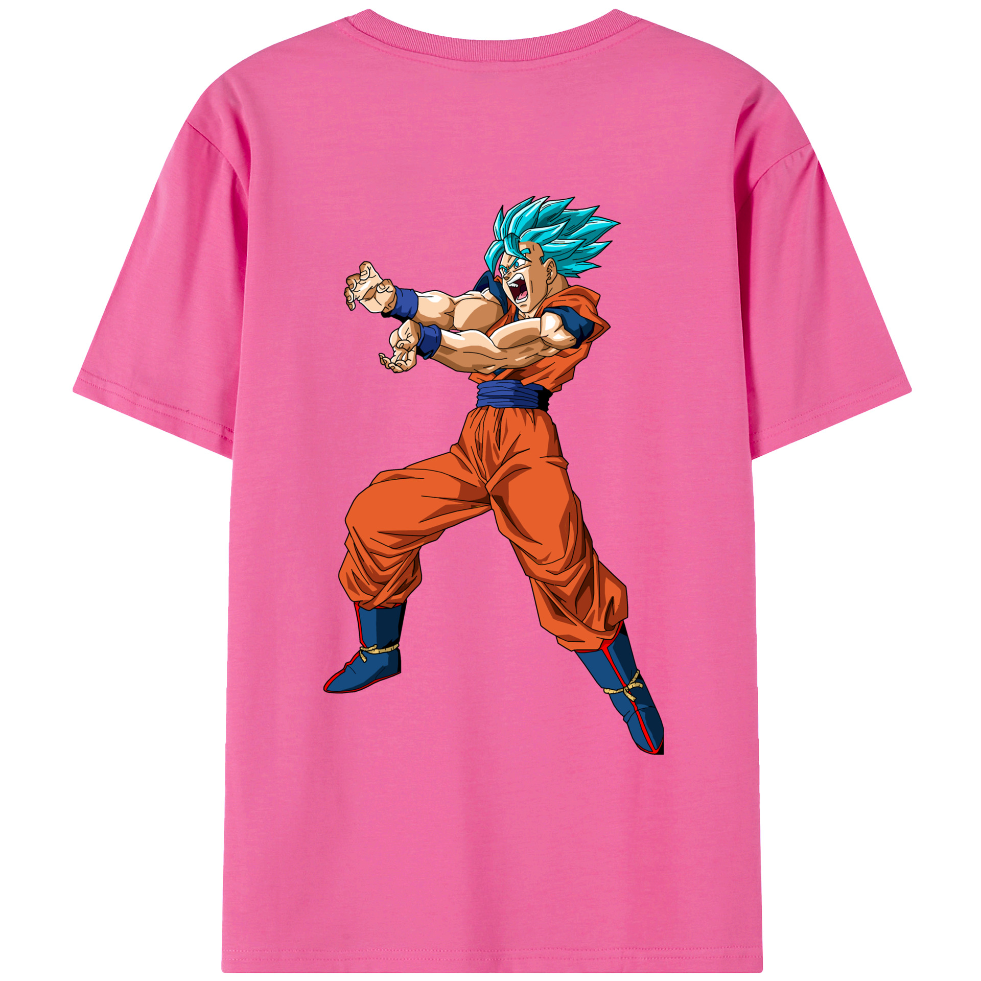 （画像用） ドラゴンボール 孫悟空（そん ごくう）Son Goku カカロット DRAGON BALL Kakarotto レディース半袖Tシャツ(バックプリント)